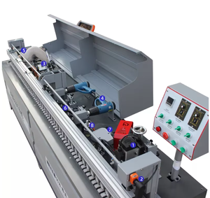 Mini xách tay hoàn toàn tự động xiên đường thẳng cạnh bander Máy chế biến Gỗ PVC 45 độ trước phay cạnh dải - Product Image 4