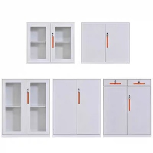 잠금 가능한 유리문 철제 캐비닛, 다층 사무실 파일 및 도서 보관함 - Product Image 6