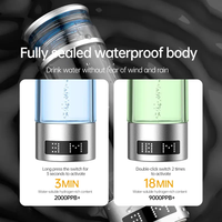 Fabricant vente directe bouteille d'eau hydrogène portable SPE PEM bouteille d'eau hydrogène intelligente pour la santé anti-âge