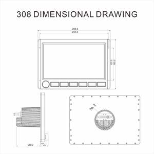 Étanche 10 "TFT écran tactile Radio lecteur H-307 + Marine 8 pouces <span class=keywords><strong>Wakeboard</strong></span> tour haut-parleur H-6208 * 2 + <span class=keywords><strong>câble</strong></span> USB + antenne-ensemble - Product Image 3