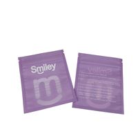 Sacs d'emballage en Mylar personnalisés pour aligneurs dentaires transparents à domicile avec fermeture éclair réutilisable, sacs plats pour aligneurs transparents