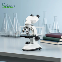 Microscope biologique binoculaire compact C-60B avec éclairage LED, grossissement 40-640X, version transfrontalière stylée
