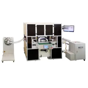Automatic feeding pvc plastic card die cutting machine with CCD camera positioning