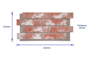 <span class=keywords><strong>Panneau</strong></span> en <span class=keywords><strong>mousse</strong></span> PU <span class=keywords><strong>polyuréthane</strong></span> NEU de style moderne Revêtement extérieur décoratif en fausse brique <span class=keywords><strong>Panneau</strong></span> mural en pierre pour hôtels Conception de grande dalle - Product Image 4
