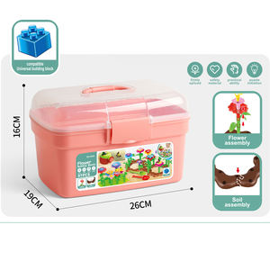 Giocattoli educativi del blocco del giardino dei bambini dall'assemblea del fiore giocattoli creativi variopinti del giardino 97 PCS - Product Image 6