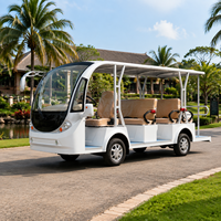 Voiture électrique touristique 8-11 places, bus de tourisme pour le transport dans les grandes zones touristiques