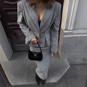 Neue Taille Temperament Anzug Jacke Halbkörper rock Damen Premium Feeling 2-teiliges SetSehe Fashion bisou - Product Image 6