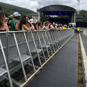 Reinforced Welded Steel Crowd Barrier, Stackable Connected Event Barricade, Thickened Pipe Anti-Corrosion <b>Temporary</b> Pedestrian - Product Image 5