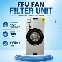 Unidad de Filtro de Ventilador Centrífugo HEPA de Acero Inoxidable de 1175x1175 mm con Gran Volumen de Aire de 2000 m3/h para Cuartos Limpios Industriales