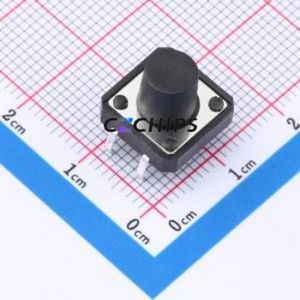 TS-1094-A13B2-D1 Tactile Switch Through hole-4P,12x12mm Switch Single Pole Single Throw Round Button 1.8N Through Hole - Product Image 1