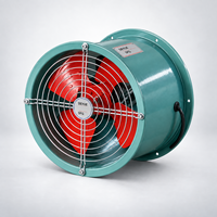 Ventilateur axial 220V AC monophasé, ventilateur de ventilation industriel tubulaire en acier galvanisé pour les distributeurs et les grossistes