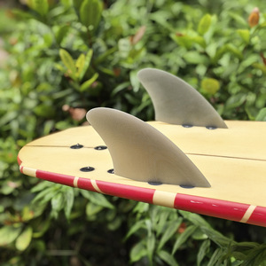 Ailerons de planche de surf Upsurf K2 en fibre de verre, texture sablée, base 6.3, double quille, gouvernail arrière - Product Image 3