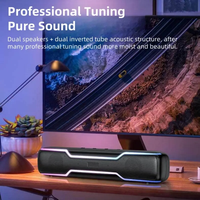 Haut-parleur Bluetooth lumière Led pour PC Soundbar Gaming Haut-parleurs Bluetooth