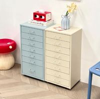 Meuble de classement vertical multi-tiroirs au design moderne, en acier, 8 tiroirs, rangement pour la maison et le bureau, armoire à tiroirs en métal