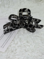 Pinces à cheveux nœud papillon 12 cm imprimé léopard écaille de tortue, forte tenue, style rétro, pour femmes, accessoires capillaires