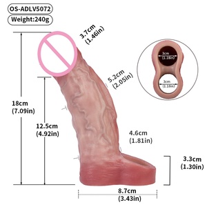 Anillo Vibrador para Pene OS-ADLV5072, Anillo para Retrasar la Eyaculación, Condón Extensor de Pene, Funda para Agrandar el Pene para Hombres - Product Image 6