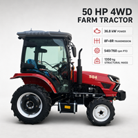 Tracteur de Verger Compact 4x4 avec Largeur de Travail de 1500 mm, Moteur Weifang 490 (Équivalent Huake/Huashen) 36,8 kW, Rayon de Braquage Court
