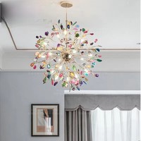 Lustre LED moderne éclairage Agate flake lustres de plafond lumière chambre intérieur lustre luminaire pendentif lumières