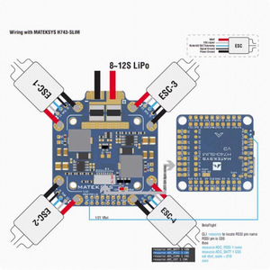 Carte de distribution <span class=keywords><strong>d</strong></span>'alimentation MATEKSYS FCHUB-12S PDB 3-12S haute tension 440A avec capteur de courant et régulateurs 5V/5A 12V/4A pour drone FPV - Product Image 5