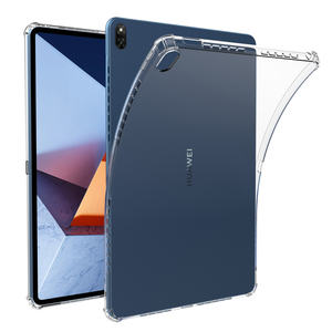 Funda de silicona a prueba de golpes para <span class=keywords><strong>Huawei</strong></span> <span class=keywords><strong>MateBook</strong></span> <span class=keywords><strong>E</strong></span> 12,6 2022 DRC-W58, transparente, TPU suave, 4 esquinas, funda protectora de airbag - Product Image 1
