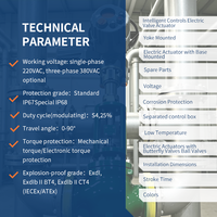 Actionneur de vanne électrique multi-tours hautement configurable et intelligent, couple de 57000 Nm, installation non invasive pour l'industrie électrique