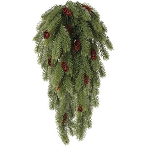 Décoration murale en aiguilles de pin artificielles de Noël, 30cm-100cm, en plastique, pour la décoration intérieure de la maison - Product Image 5