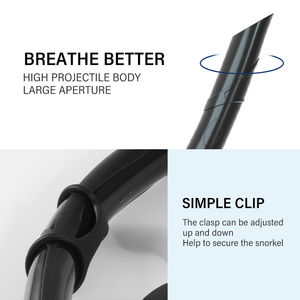 SNK400 Portable Diving Snorkel Safety Liquid <strong>Silicone</strong> Foldable Wet Breathing Tube for <strong>Underwater</strong> Diving Training - Product Image 5