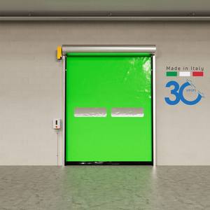 Puerta Enrollable de Alta Velocidad ADV, Auto-Reparable, de Aluminio y PVC para Almacenamiento en Frío, Resistente al Viento, de Instalación Rápida - Product Image 1