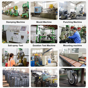 Rodízio Industrial com Capacidade de Carga de 100-150kgs, Montagem em Placa Superior com Rolamento Duplo, Roda Giratória com Freio - Product Image 4