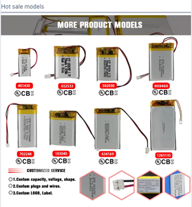 Prezzo di fabbrica 753237 753240 batteria ricaricabile 3.7v agli ioni di litio 950mah 1000mah batterie ai polimeri di Lipo per utensili elettrici - Product Image 5