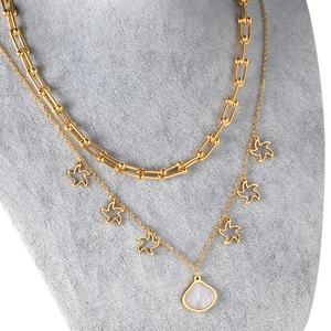 Collar con Colgante Personalizado con Nombre de Estrella Ason, Chapado en Oro de 18K, Doble Capa, Diseño Personalizado - Product Image 6