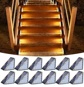 Outdoor <strong>Solar</strong> Step/Stair <strong>Light</strong> IP67 Waterproof LED 80 Lumens <strong>Deck</strong> &amp; Outdoor Step <strong>Lights</strong> for Front Porch Patio - Product Image 1