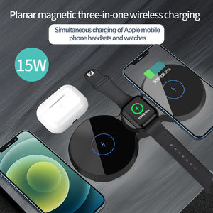 แท่นชาร์จไร้สาย 15W 3 in 1 แบบแม่เหล็ก ชาร์จเร็ว สำหรับ iPhone AirPods Apple Watch - Product Image 3