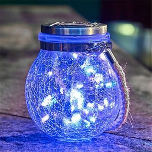 Outdoor Solar Crack Light Christmas Decorative <b>Garden</b> <b>String</b> Lighting Courtyard Glass Pendant for Night Lighting Courtyard - Product Image 4