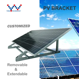 YONZ Hot sell Aluminum adjustable triangle solar roof mounting rack photovoltaic mounting system solar bracket