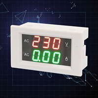 Putih YB4835VA Tampilan Digital Arus Gelombang Sinus Akurasi Tinggi Meter Ganda Amperemeter Voltmeter