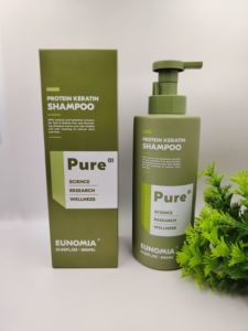 Tratamiento Capilar de Proteína de Queratina Brasileña <span class=keywords><strong>EUNOMIA</strong></span> PURE, Champú y Acondicionador Saludable Sin Sulfatos - Product Image 3