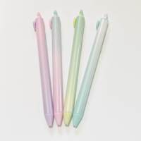 Stylo gel à dégradé de couleur en plastique de type clic de 0,5 mm pour les étudiants, pour les notes scolaires et les signatures