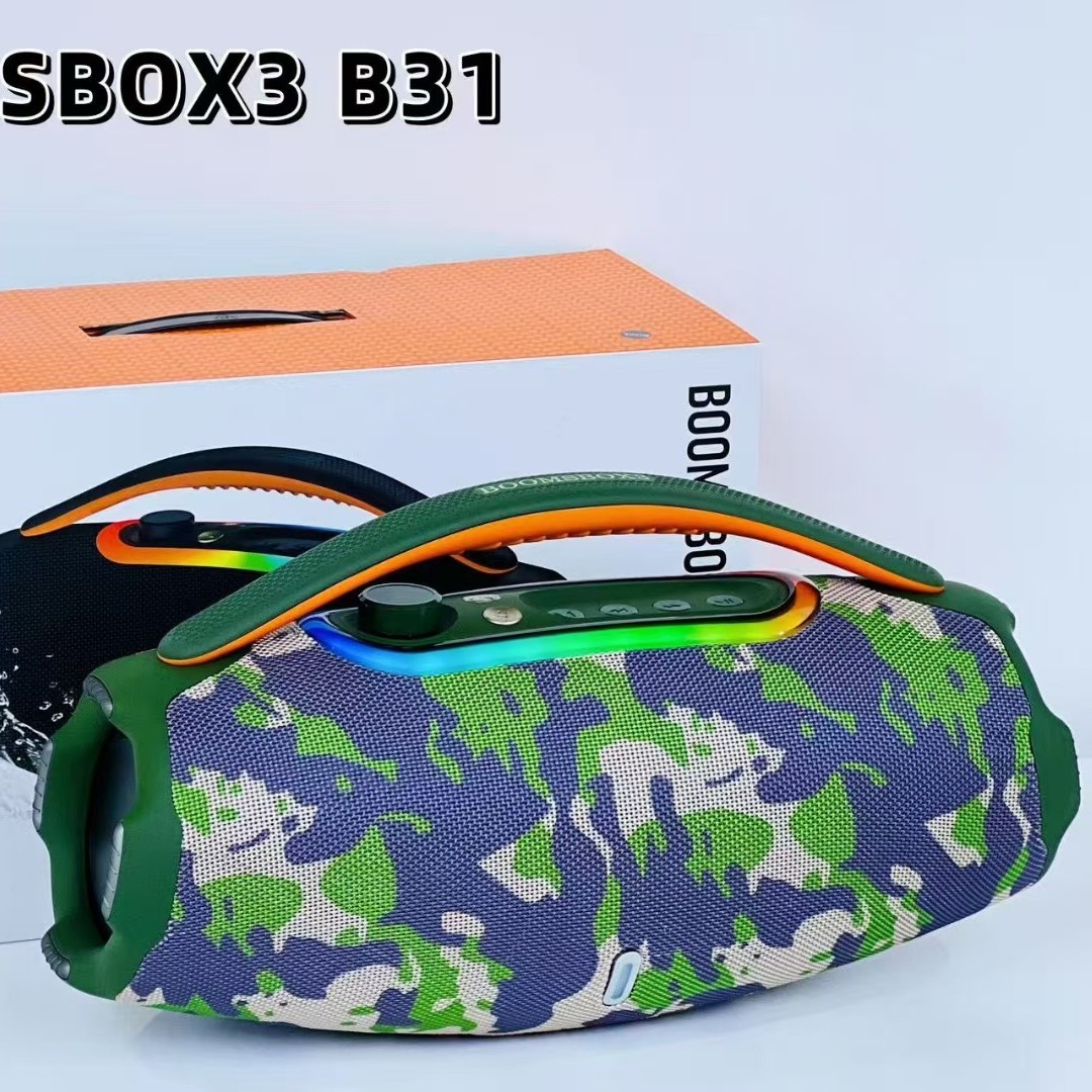 BOOMSBOX3 New Portable B31 for 5.3 Wireless Speaker 60W Waterproof Heavy Subwoofer Built-in Mic LED Light Long Battery · image 2