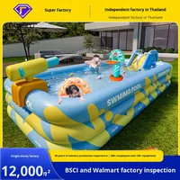 Verdickter faltbarer Außen spiel pool Großer aufblasbarer Pool für den Heimgebrauch PVC-PC-Material für Kinder Neugeborene
