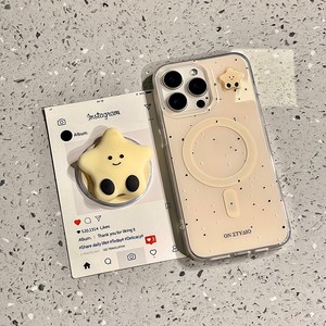 เคสโทรศัพท์แม่เหล็ก Onetyaio Star สำหรับ iPhone 15 Pro Max แบบซิลิโคนปิดรอบตัว พร้อมขาตั้ง Pop Socket ลายการ์ตูน - Product Image 2