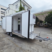 Hot-Dog-Kaffee-Wagen, Imbisswagen, Anhänger, Food Truck, Mobile Küche, Essensanhänger, Dual-Zone-Food-Trailer
