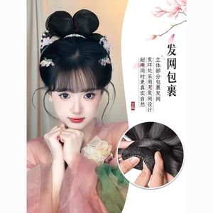 Peluca Hanfu para mujer, moño de una pieza, accesorio para el cabello estilo dinastía Tang, para disfraz antiguo - Product Image 2