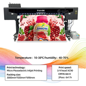 เครื่องพิมพ์อิงค์เจ็ท GW1803 UV I3200/Xc90 สำหรับพิมพ์ลายนูน 3 มิติ บนผนัง เครื่องพิมพ์ดิจิทัล CMYK+W+วานิช ขนาดใหญ่ สำหรับงานโฆษณา - Product Image 2