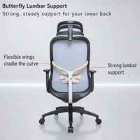 Chaise de Gaming PC Ergonomique à Dossier en Maille Respirante et Coussin en Tissu, Inclinaison à 3 Positions Verrouillable, Personnalisation OEM, Vente Directe Usine pour la Maison