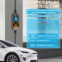 Estación de Carga Portátil para Vehículos Eléctricos Feyree de 7kW NACS, 32A, Monofásica, Pantalla LCD de 2.8 Pulgadas, Cargador AC para Vehículos Eléctricos, Estación de Carga Rápida para Uso en Exteriores