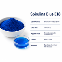 Poudre de spiruline bleue en vrac de l'usine LCHBIO - e6/E18/E25/E40 - 100% soluble dans l'eau - Qualité alimentaire supérieure - ISO 22000 - Pigment bleu naturel