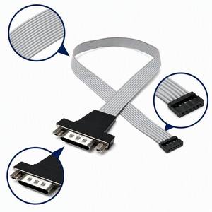 Câble ruban haute densité personnalisé de 1,27 mm avec faisceau de câbles pour moto et automobile, adaptateur d'interface DB de précision - Product Image 1