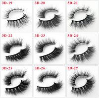 Faux cils de luxe avec logo personnalisé, cils 3D volumineux avec emballage personnalisé pour les marques de maquillage