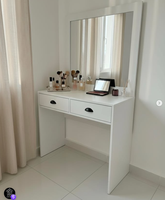 Prix d'usine Yifan – Ensemble de chambre à coucher en bois blanc pour hôtel et appartement : armoire, commode, table de chevet – Style moderne en MDF personnalisable